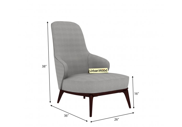 Fascia Lounge Chairs ( Fabric, Steel Grey )