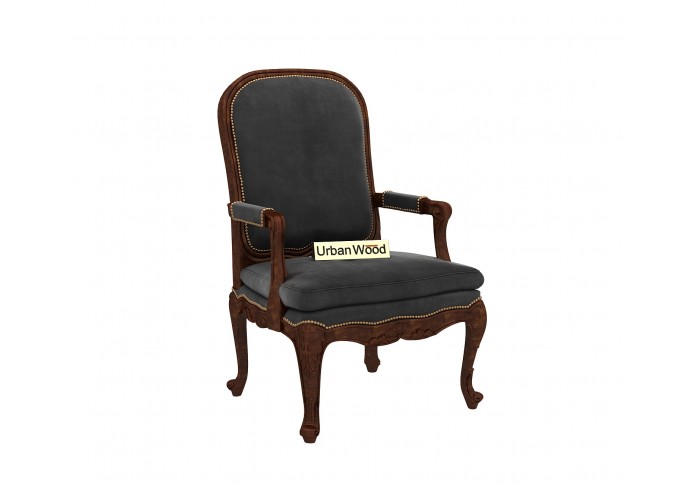 Avenue  Arm Chair  ( Velvet, Stone Grey )
