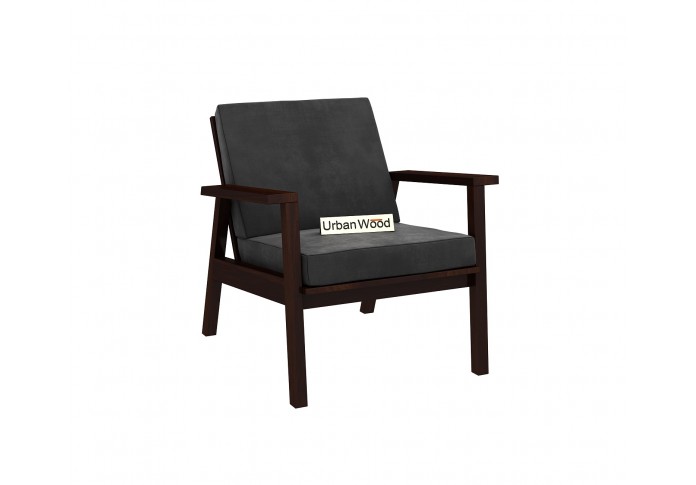 Rouge Arm Chair ( Velvet, Stone Grey )