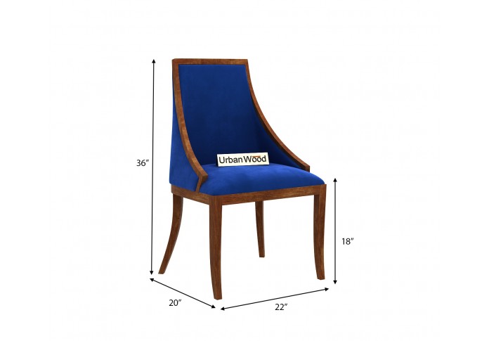 Shore Arm Chair ( Velvet , Sapphire Blue )