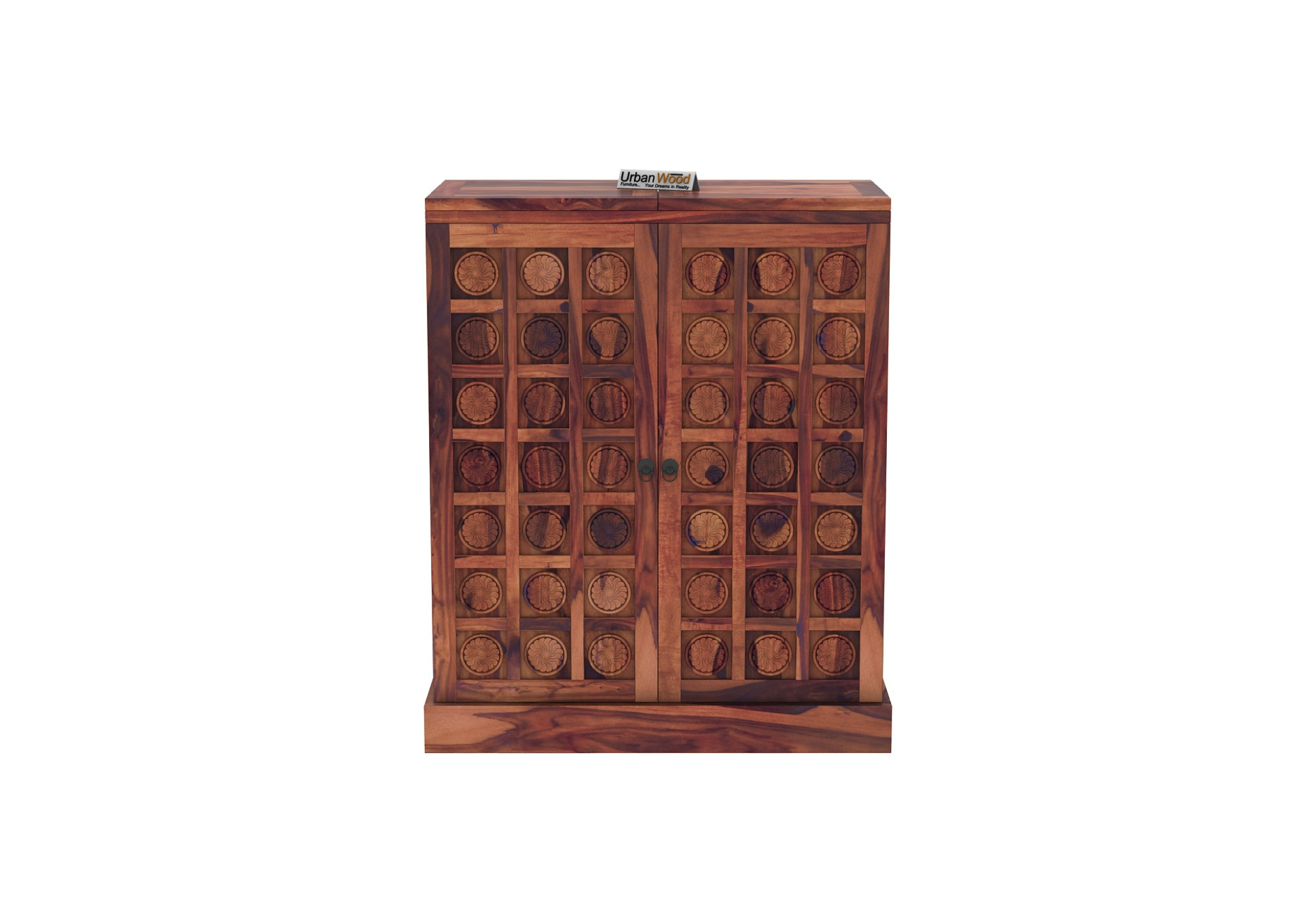 Classic Bar Cabinet (Teak Finish)