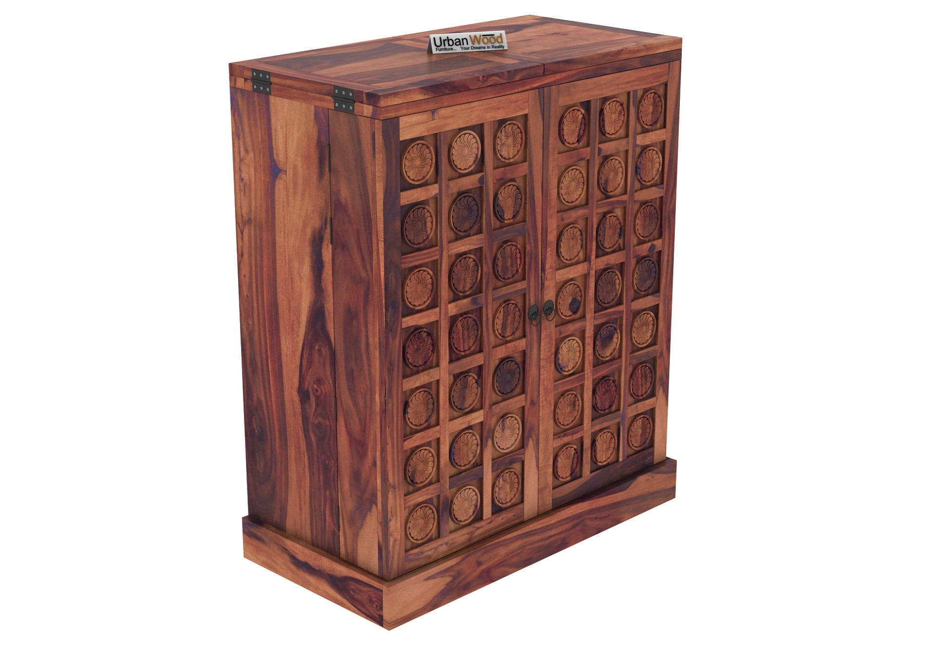 Classic Bar Cabinet (Teak Finish)
