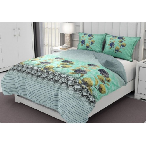 Ark Sea Green Colored Bedsheet ( Twill Cotton )