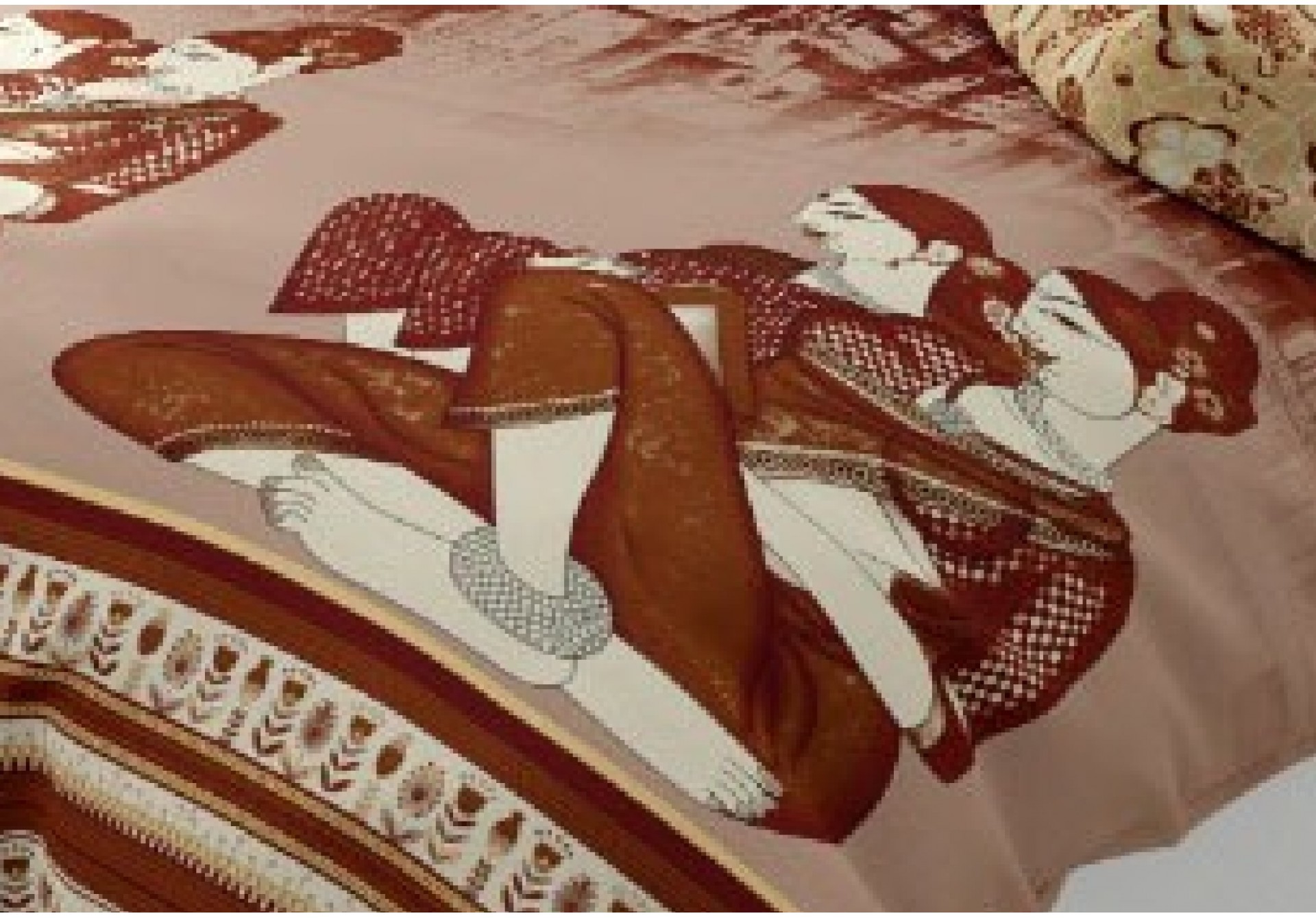 Bits Brown Colored Bedsheet ( Twill Cotton )