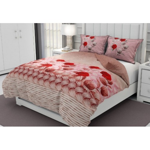 Cozy Red Colored Bedsheet ( Twill Cotton )