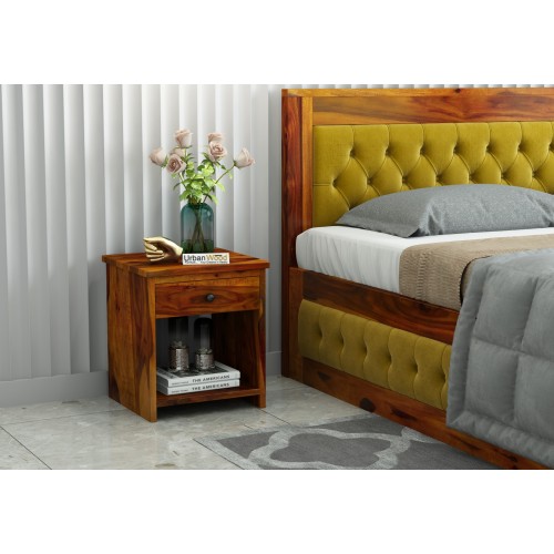 Jolly Bed Side Table ( Honey Finish )