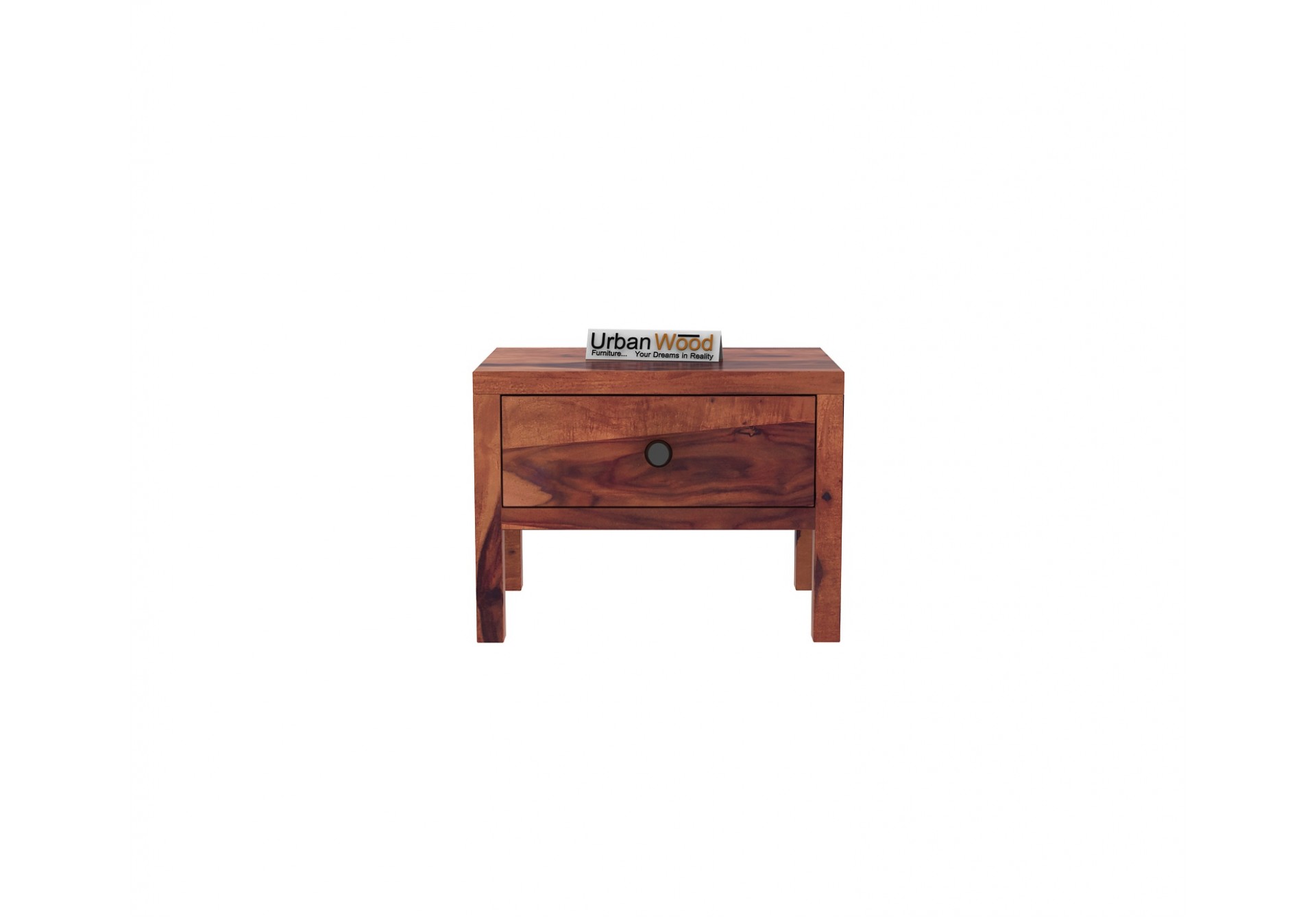 Topaz Bedside Table ( Teak Finish )