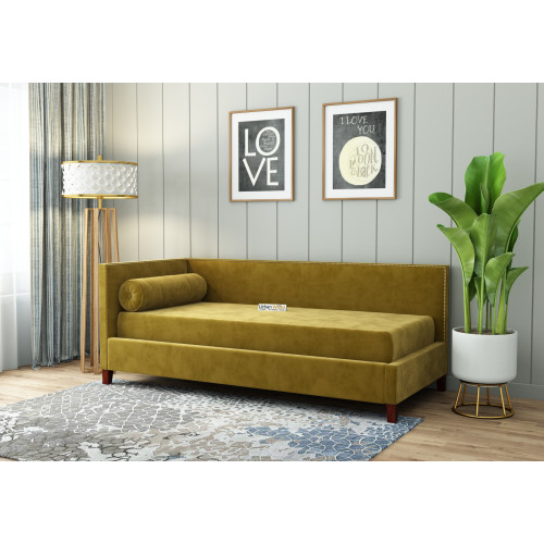 Bumble Chaise Lounge (Velvet, Amber Gold)