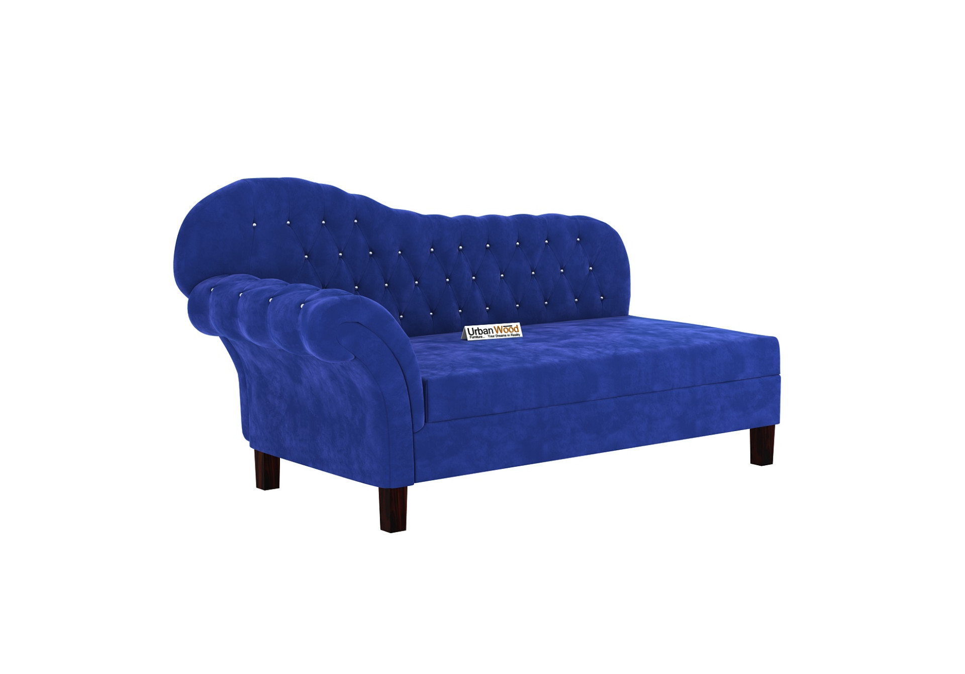 Rosado Chaise Lounge (Velvet, Sapphire Blue)
