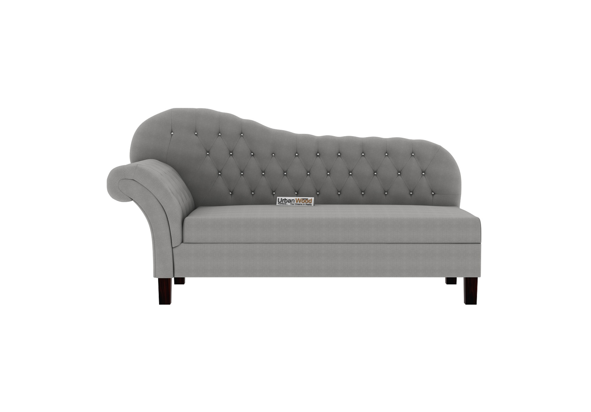Rosado Chaise Lounge (Cotton, Steel Grey)