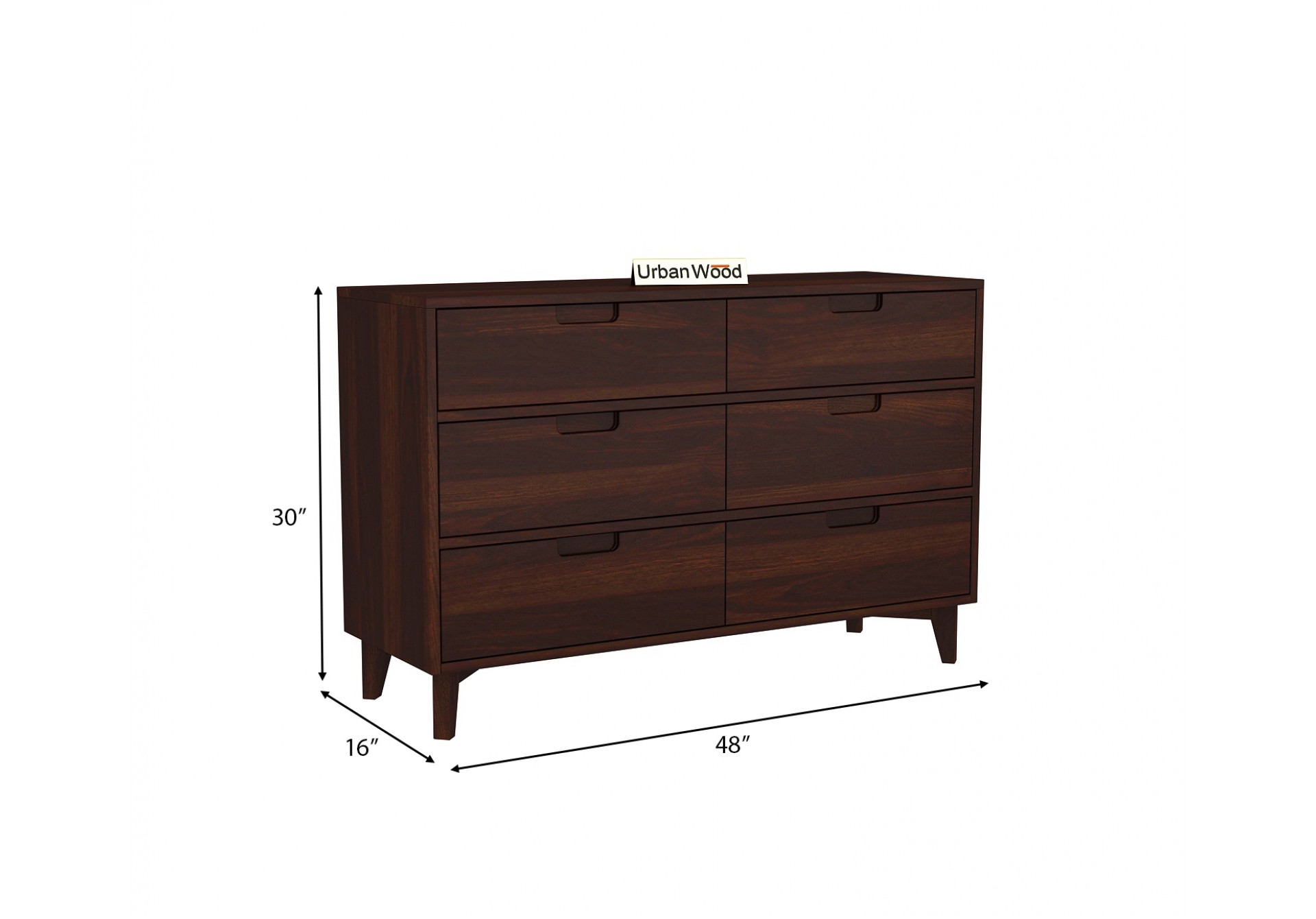 Bella Chest of Drawers ( Walnut Finish )