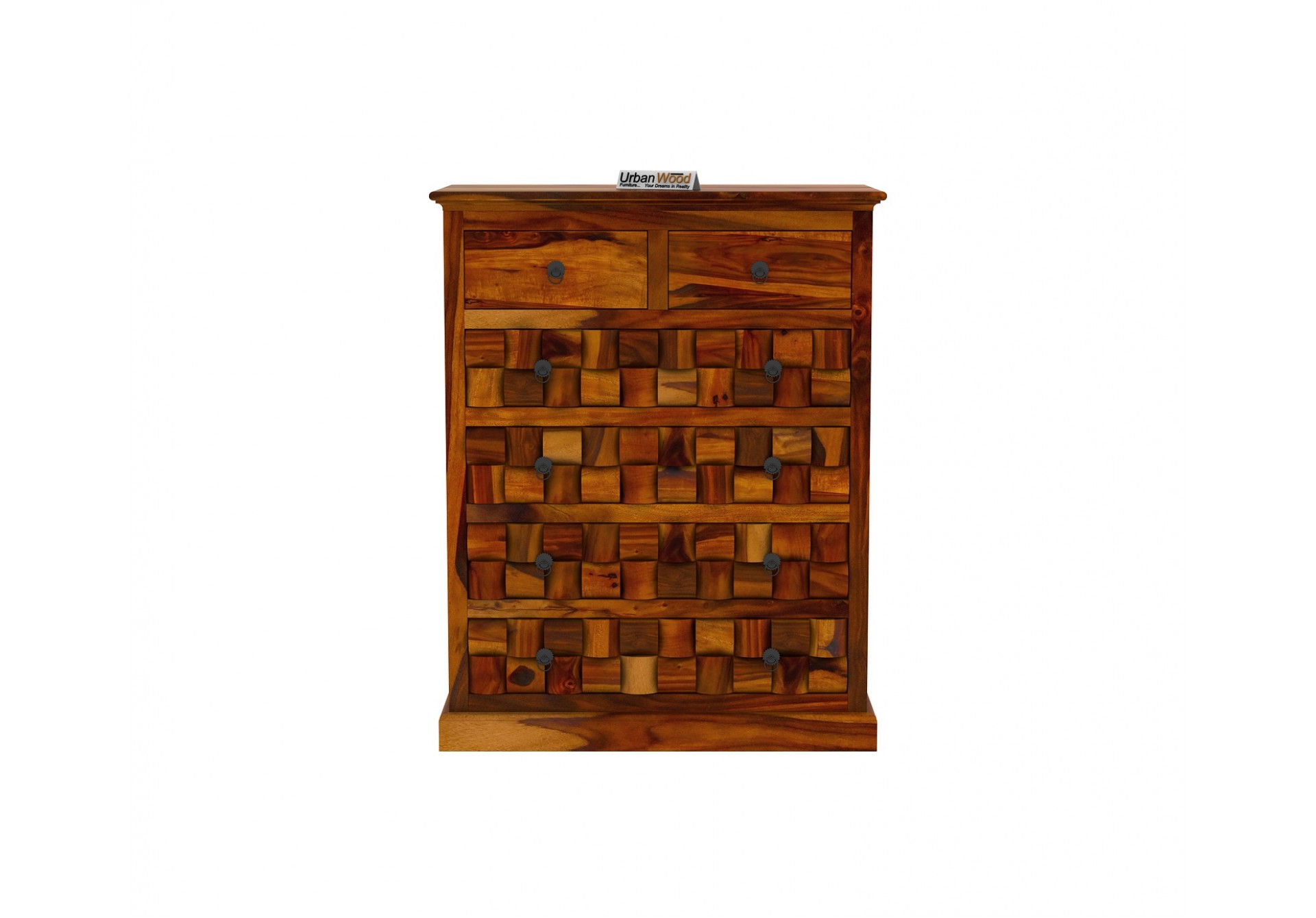 Hover Chest of Drawers ( Honey Finish )