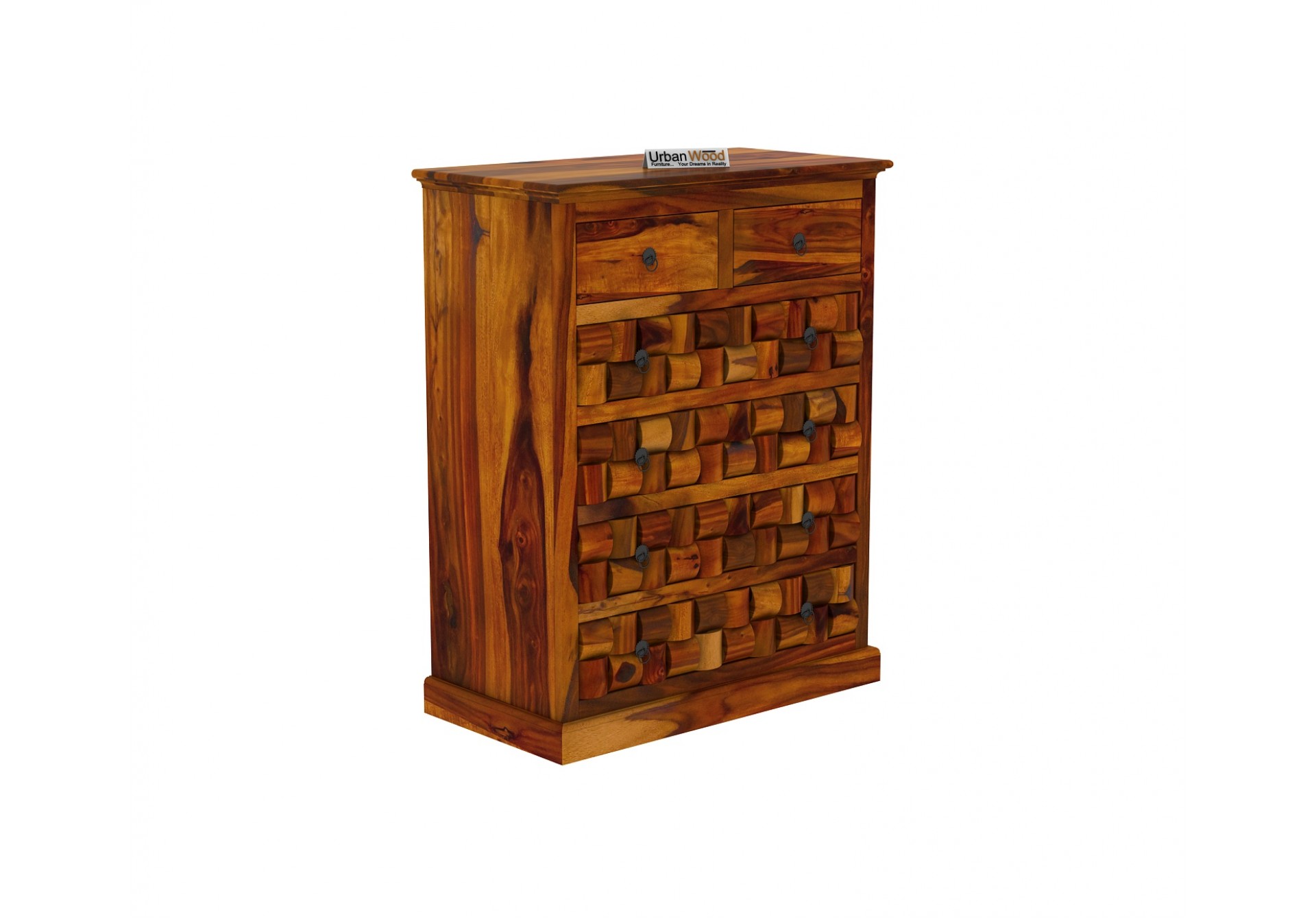 Hover Chest of Drawers ( Honey Finish )