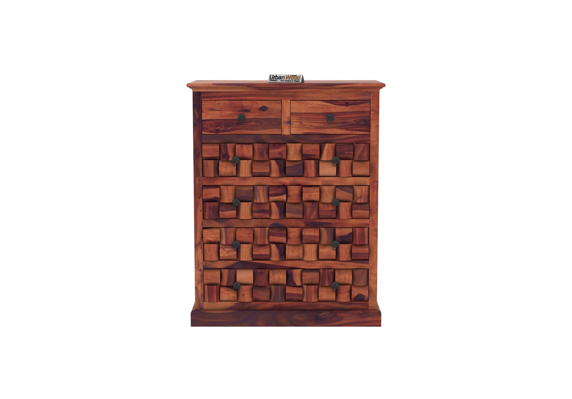 Hover Chest of Drawers ( Teak Finish )