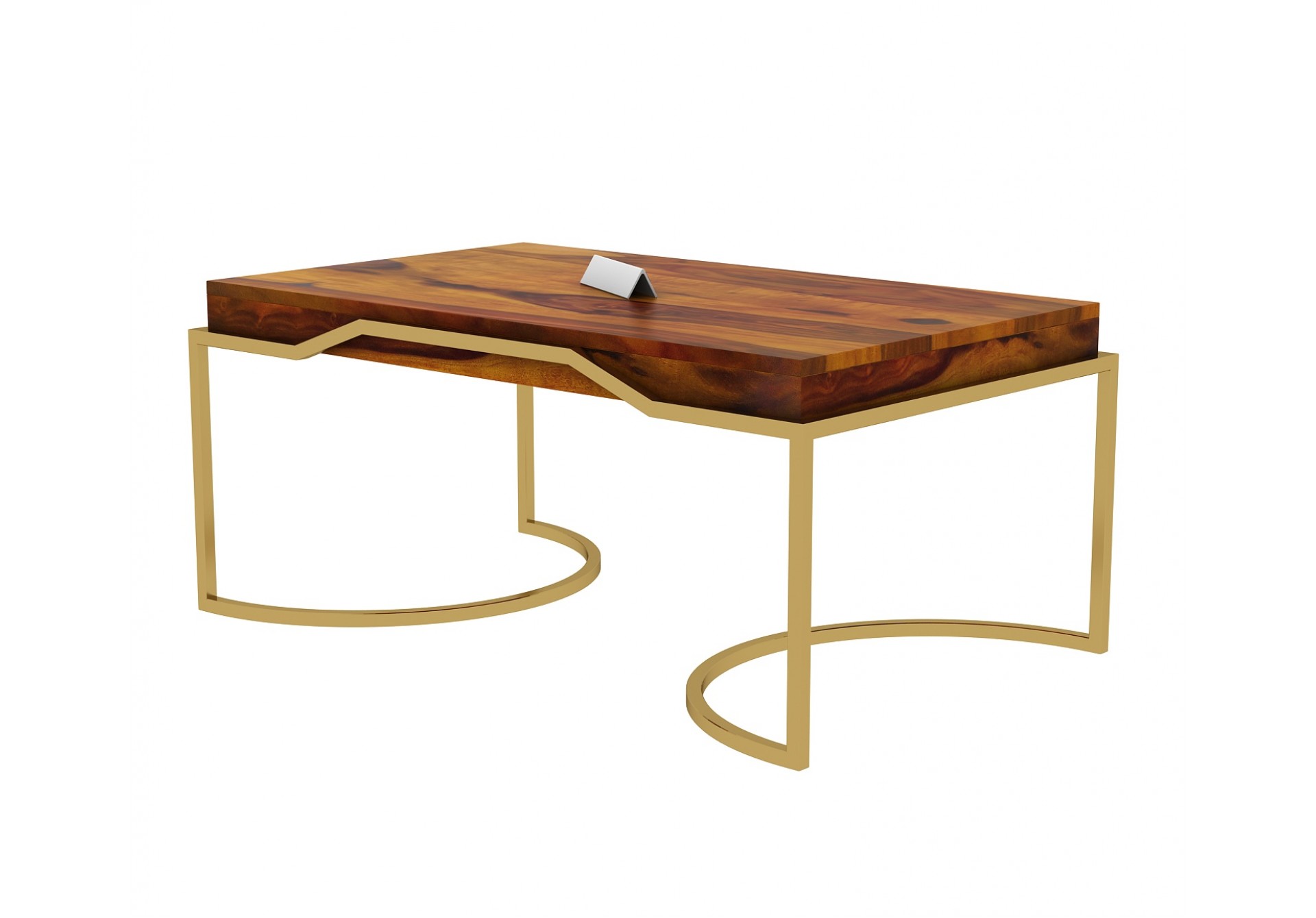 Alice Wooden Coffee Table (Honey Finish)