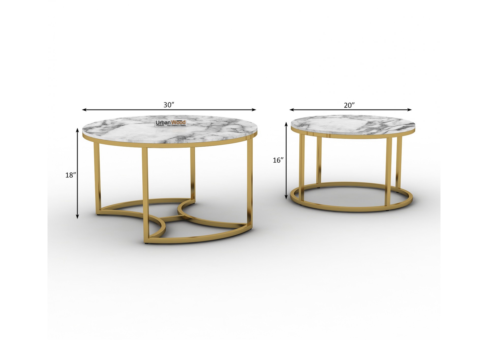 Grove Centre Coffee Table ( Marble, Metal )