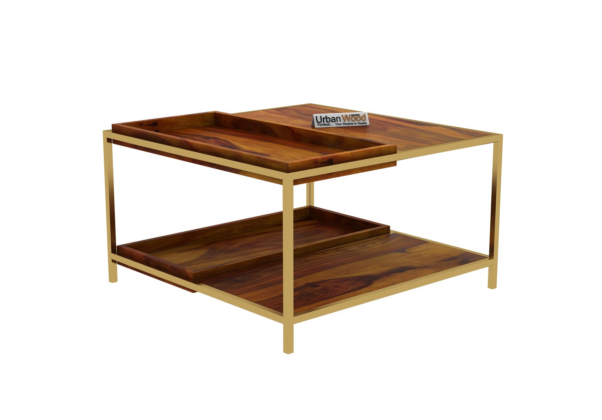 Hope Wooden Coffee Table (Honey Finish)