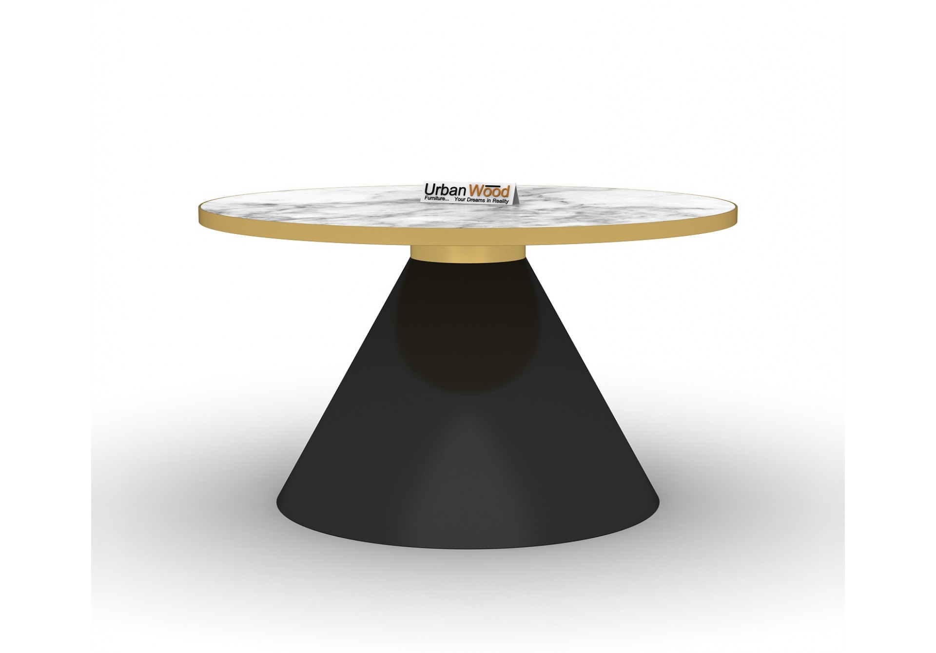 Ley Coffee Table (Black & Golden Finish)