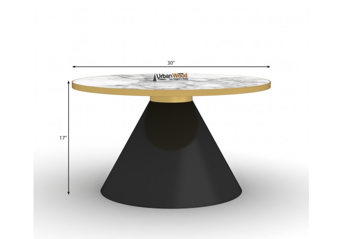 Ley Coffee Table (Black & Golden Finish)