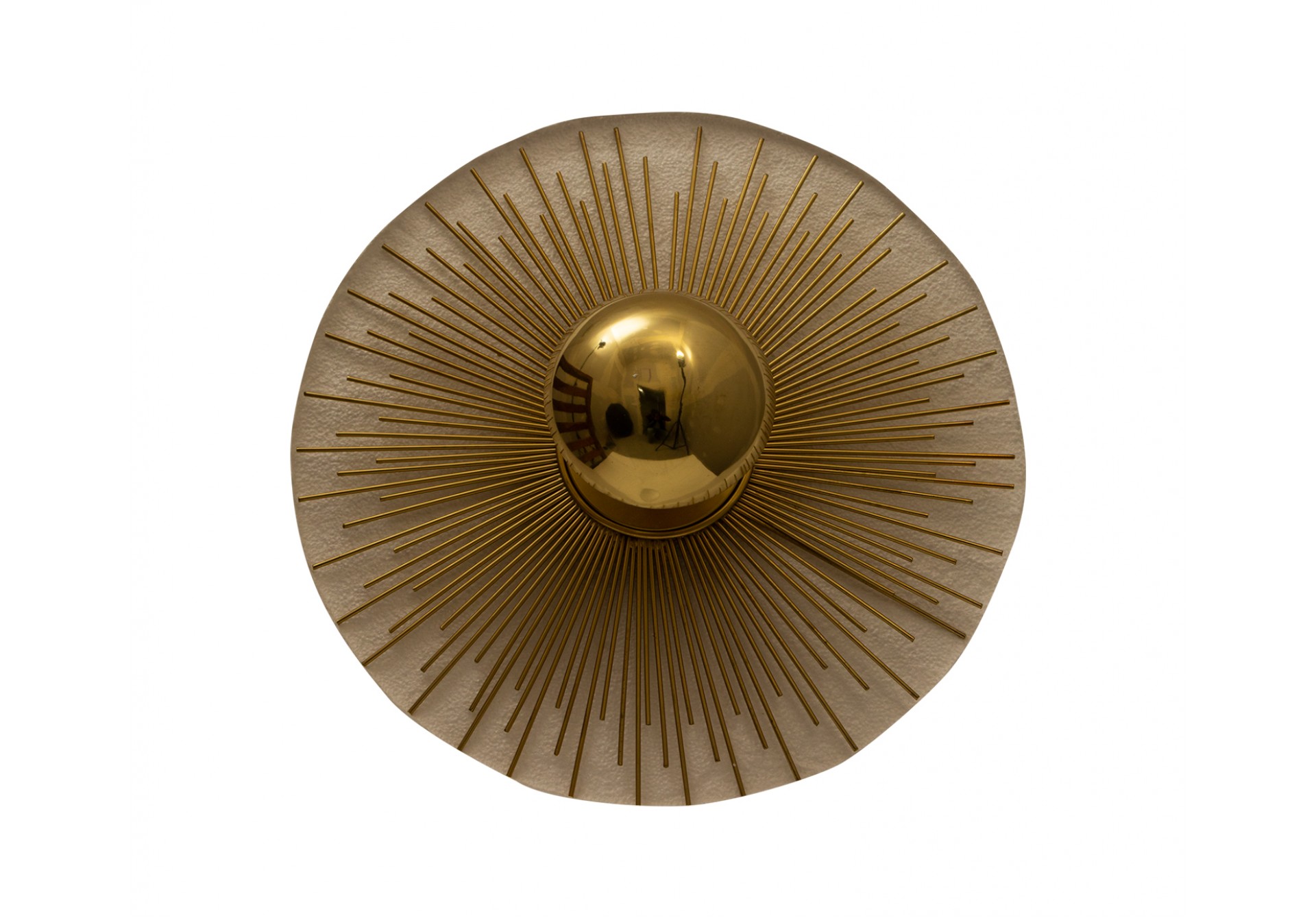 Crown Antique Brass Mild Wall Light