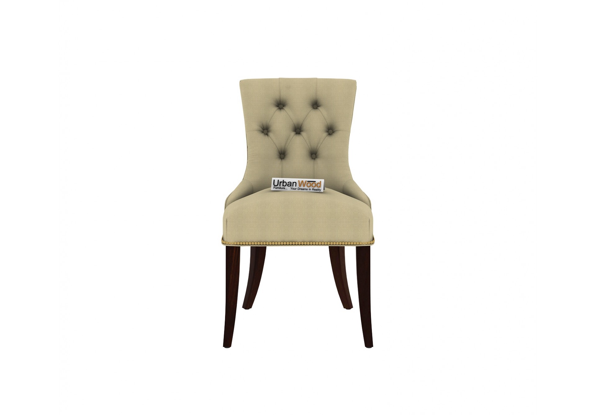 Knit Dining chair ( Walnut Finish )