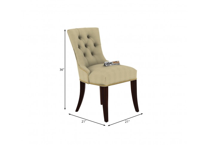 Knit Dining chair ( Walnut Finish )