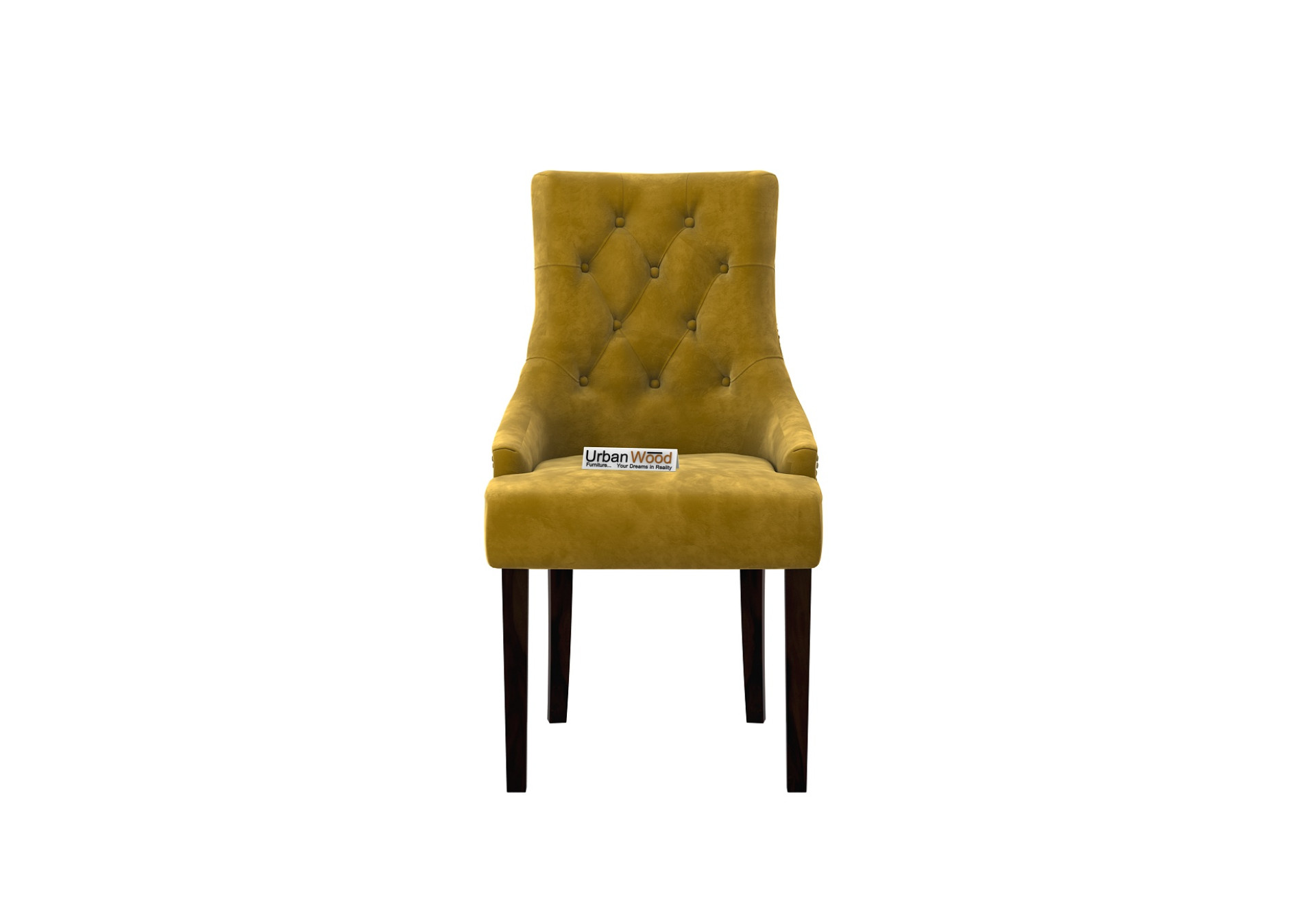 Knit Dining Chair - Set Of 2 (Velvet, Amber Gold)