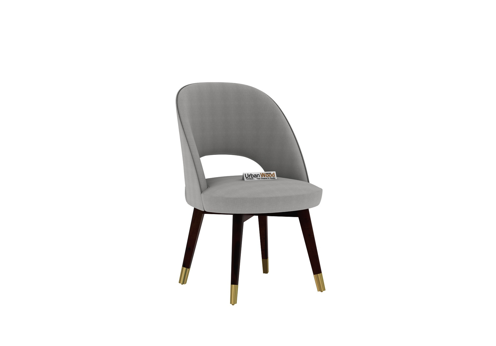 Luna Carved Back Dining Chair - Set Of 2 (Cotton, Steel Grey)