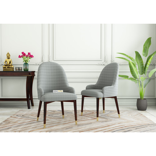 Nordic Dining Chair - Set Of 2 (Cotton, Steel Grey)