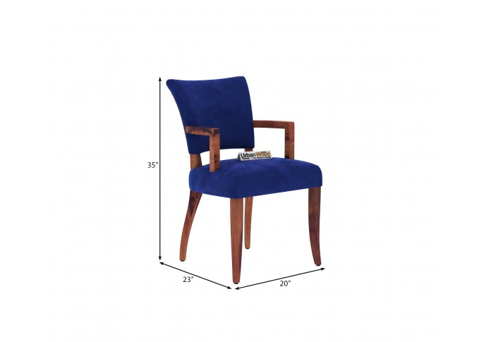 Quipo Dining Chair With Arm (Teak Finish)