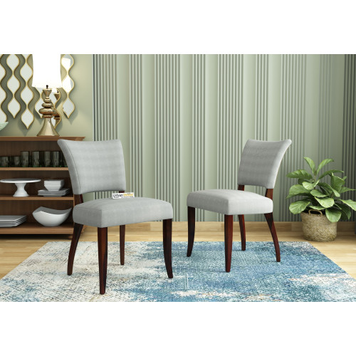 Quipo Dining Chair - Set Of 2 (Cotton, Steel Grey)