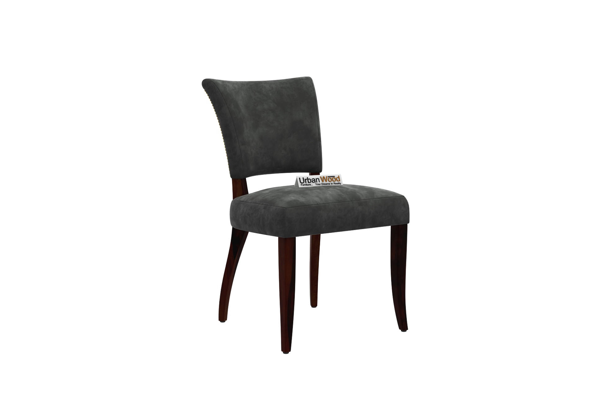 Quipo Dining Chair - Set Of 2 (Velvet, Stone Grey)