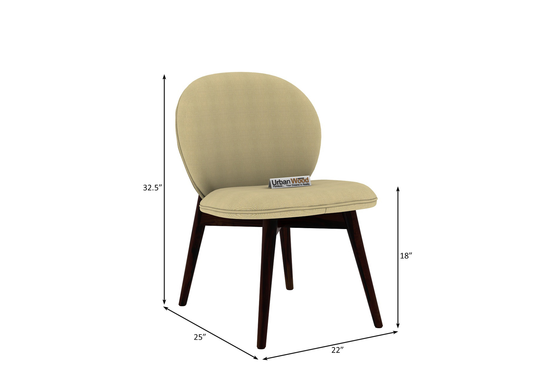 Serene Dining Chair - Set Of 2 (Cotton, Sepia Cream)