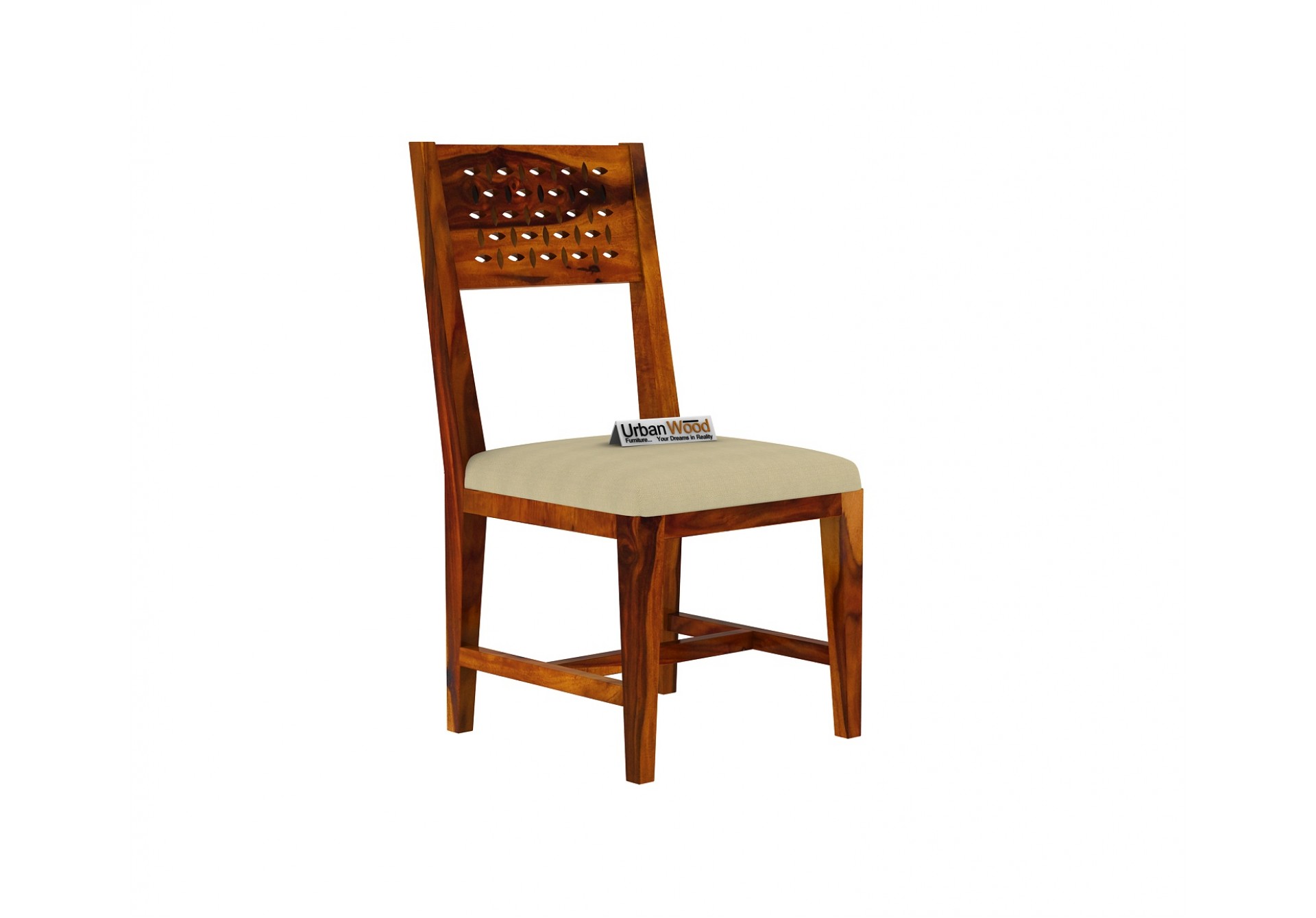 Woodora Dining Chair With Cushion ( Honey Finish )