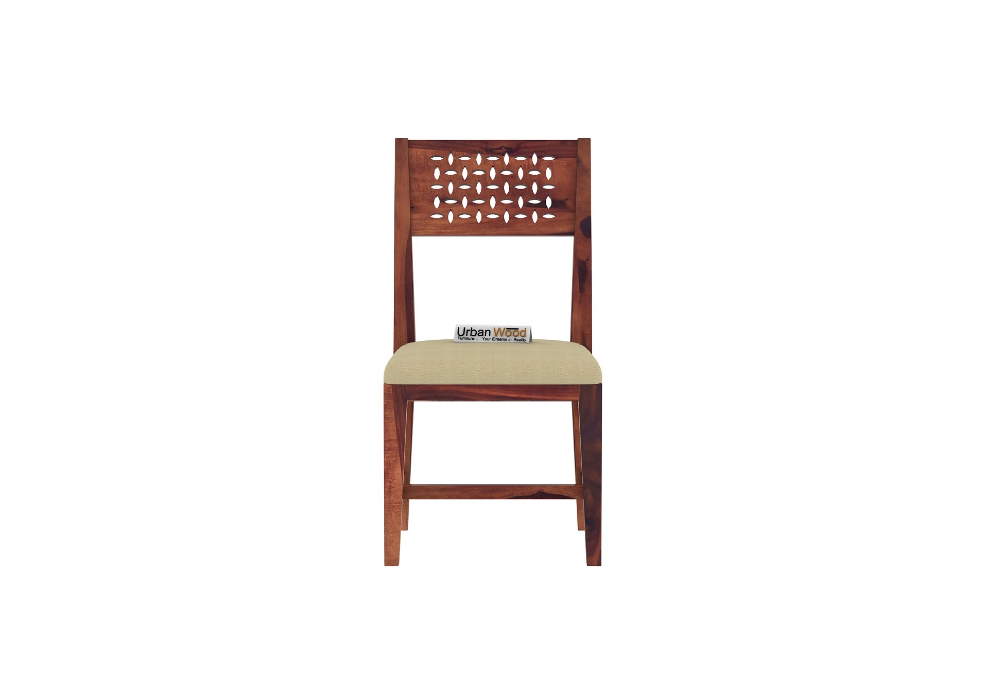 Woodora Dining Chair With Cushion ( Teak Finish )