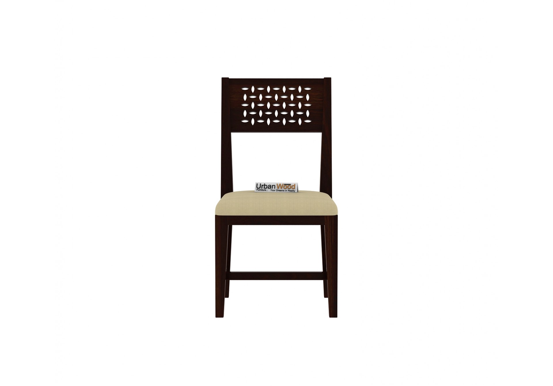 Woodora Dining Chair With Cushion ( Walnut Finish )