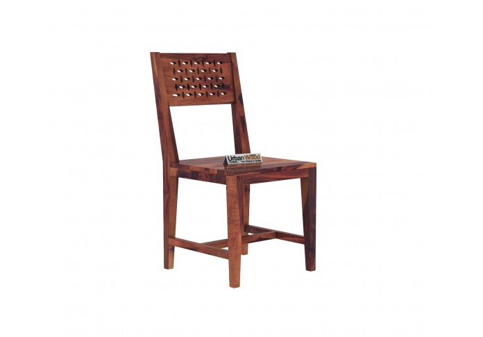 Woodora Without Cushion Dining Chair ( Teak Finish )