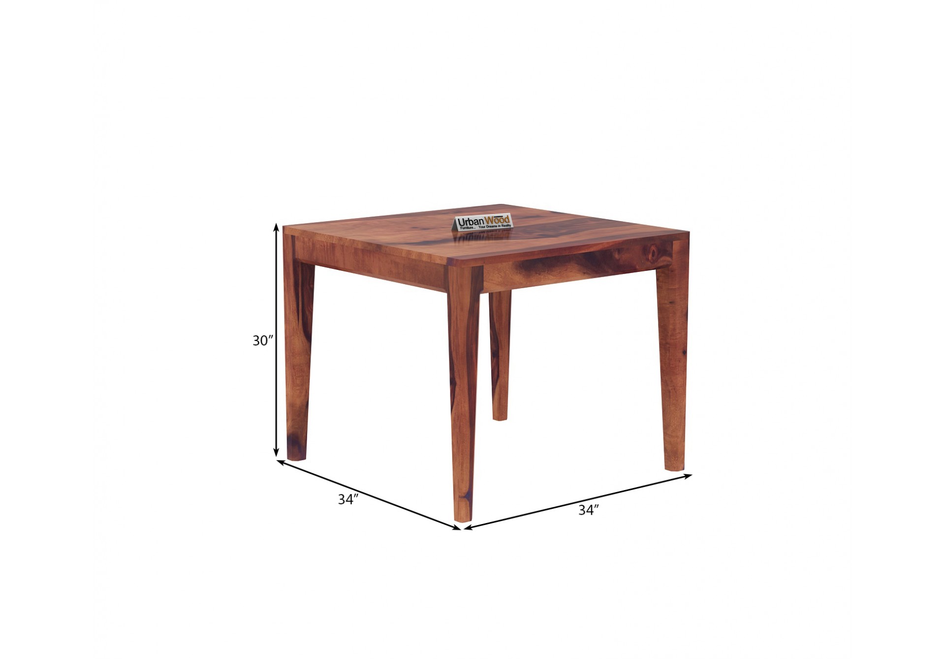Deck 2-Seater Dining Table Set ( Teak Finish )