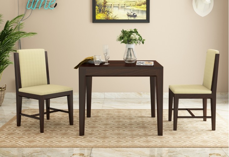 Deck 2-Seater Dining Table Set ( Walnut Finish )