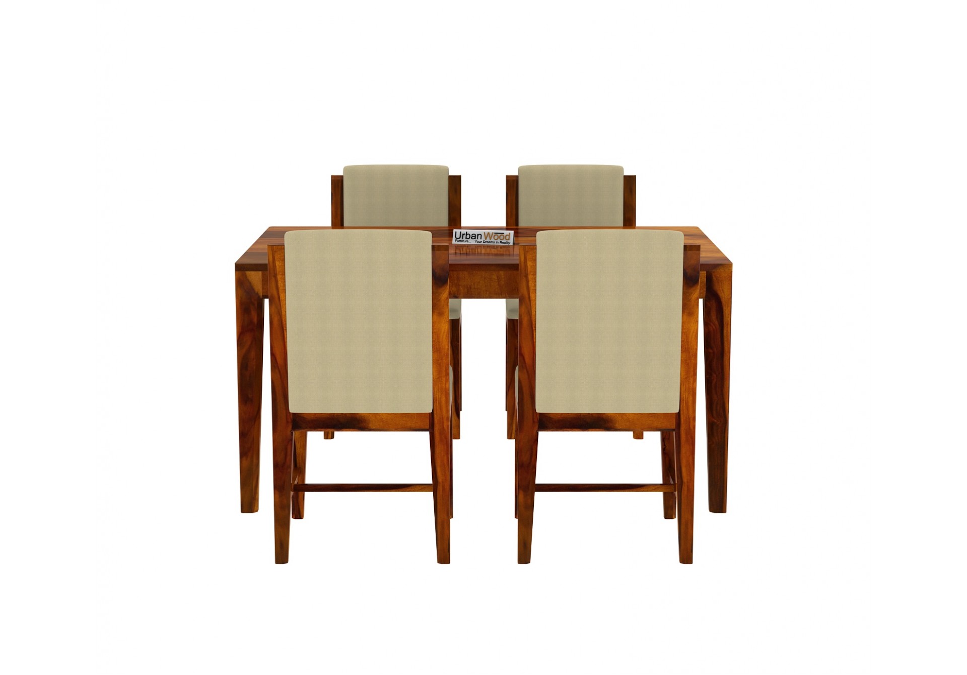 Deck 4-Seater Dining Table Set ( Honey Finish )
