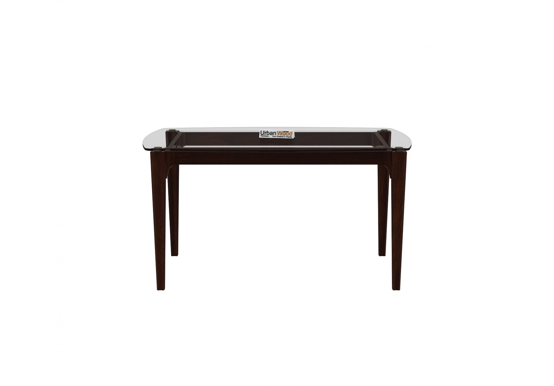 Quipo 4-Seater Dining Table (Walnut Finish)