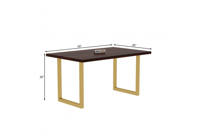 Tale 4-Seater Dining Table ( Walnut Finish )