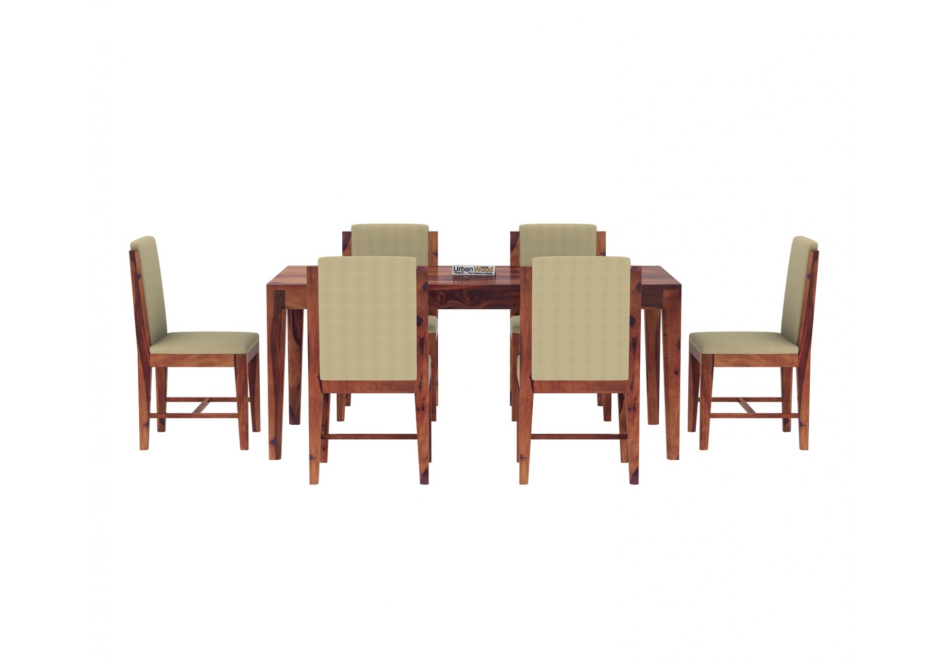Deck 6-Seater Dining Table Set ( Teak Finish )