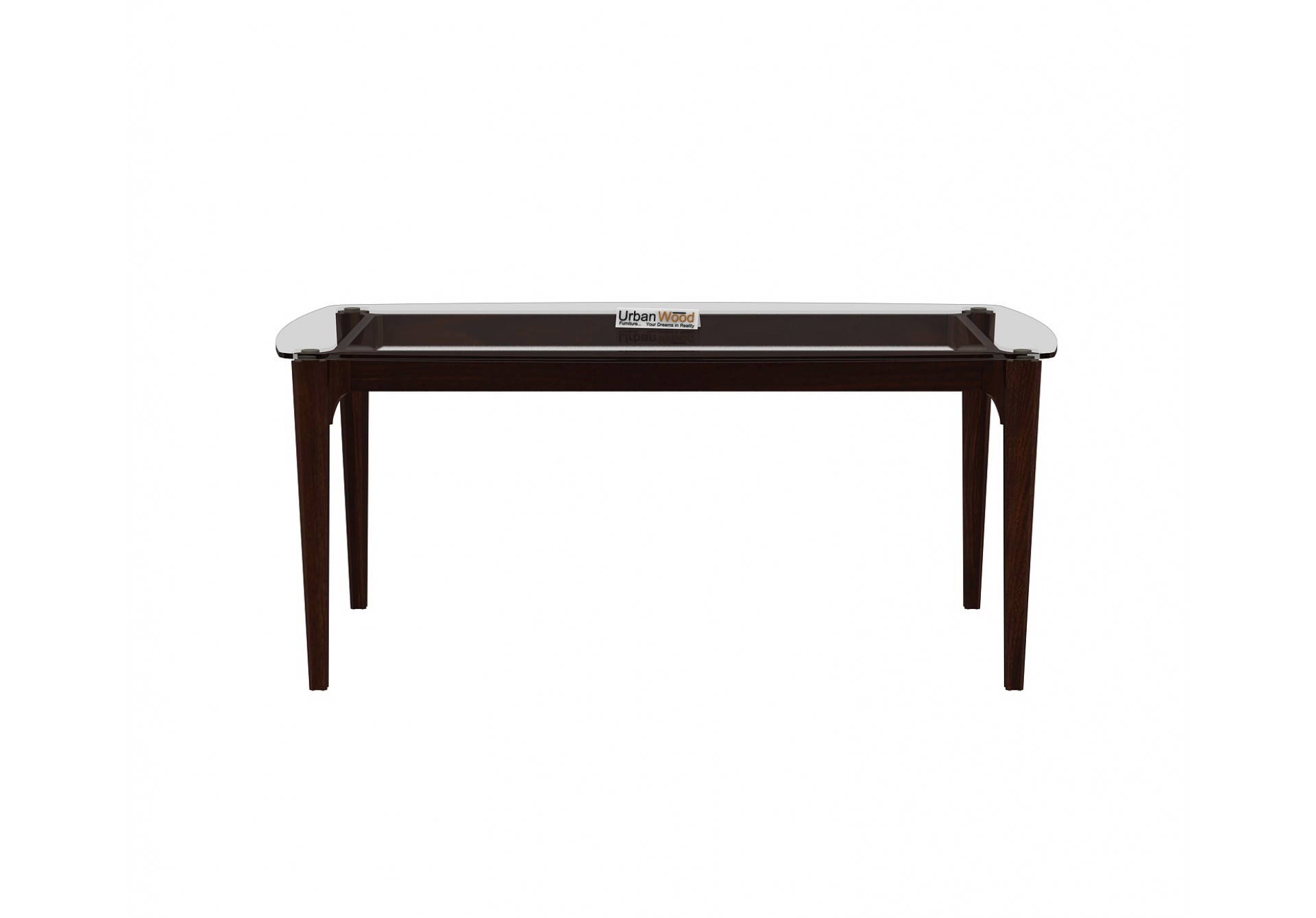 Quipo 6-Seater Dining Table (Walnut Finish)