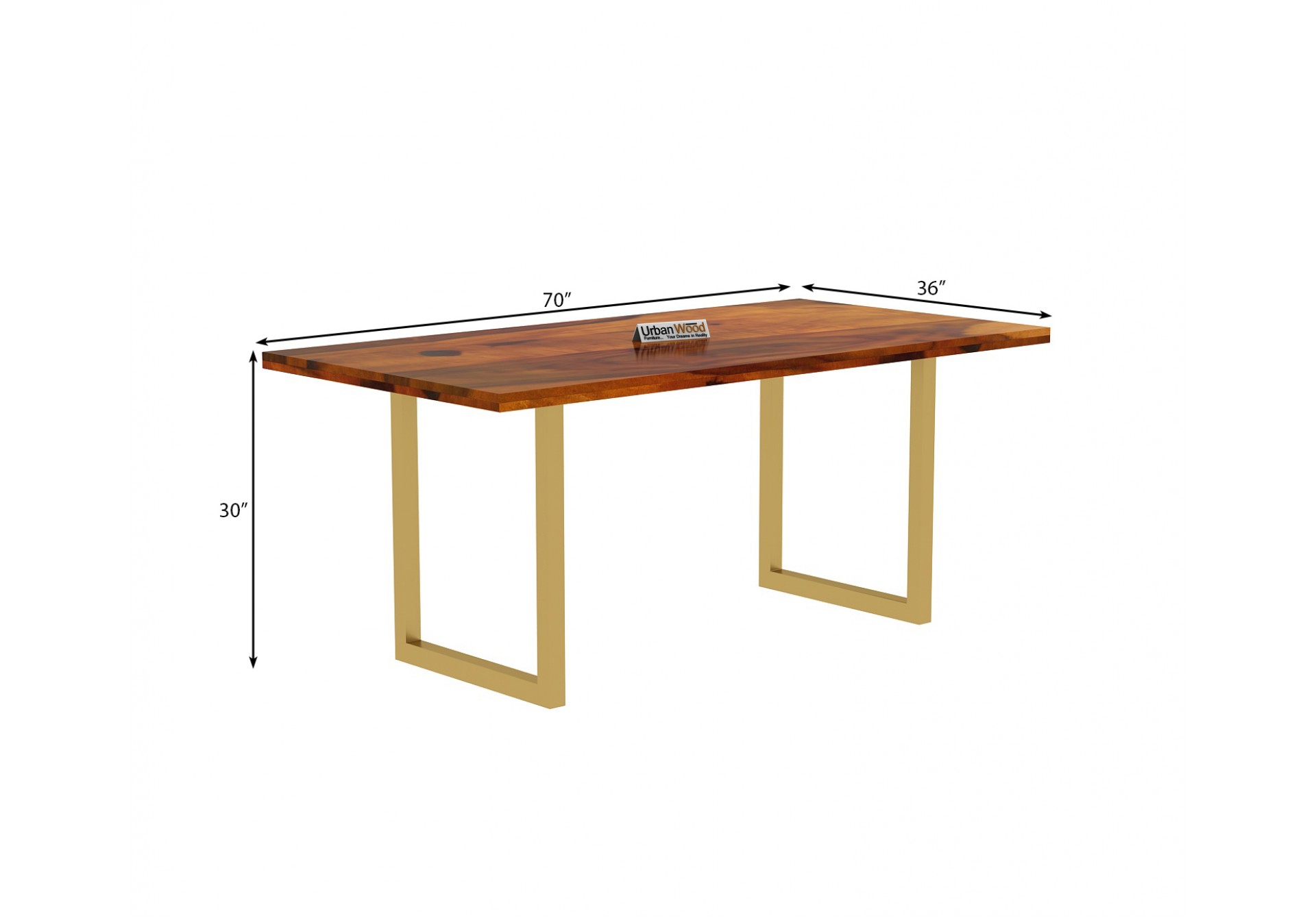 Tale 6-Seater Dining Table ( Honey Finish )