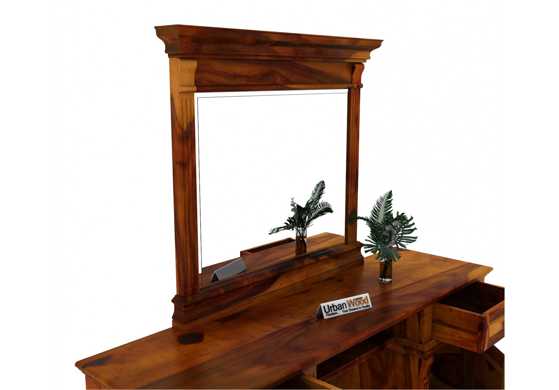 Amaze Dressing Table ( Honey Finish )