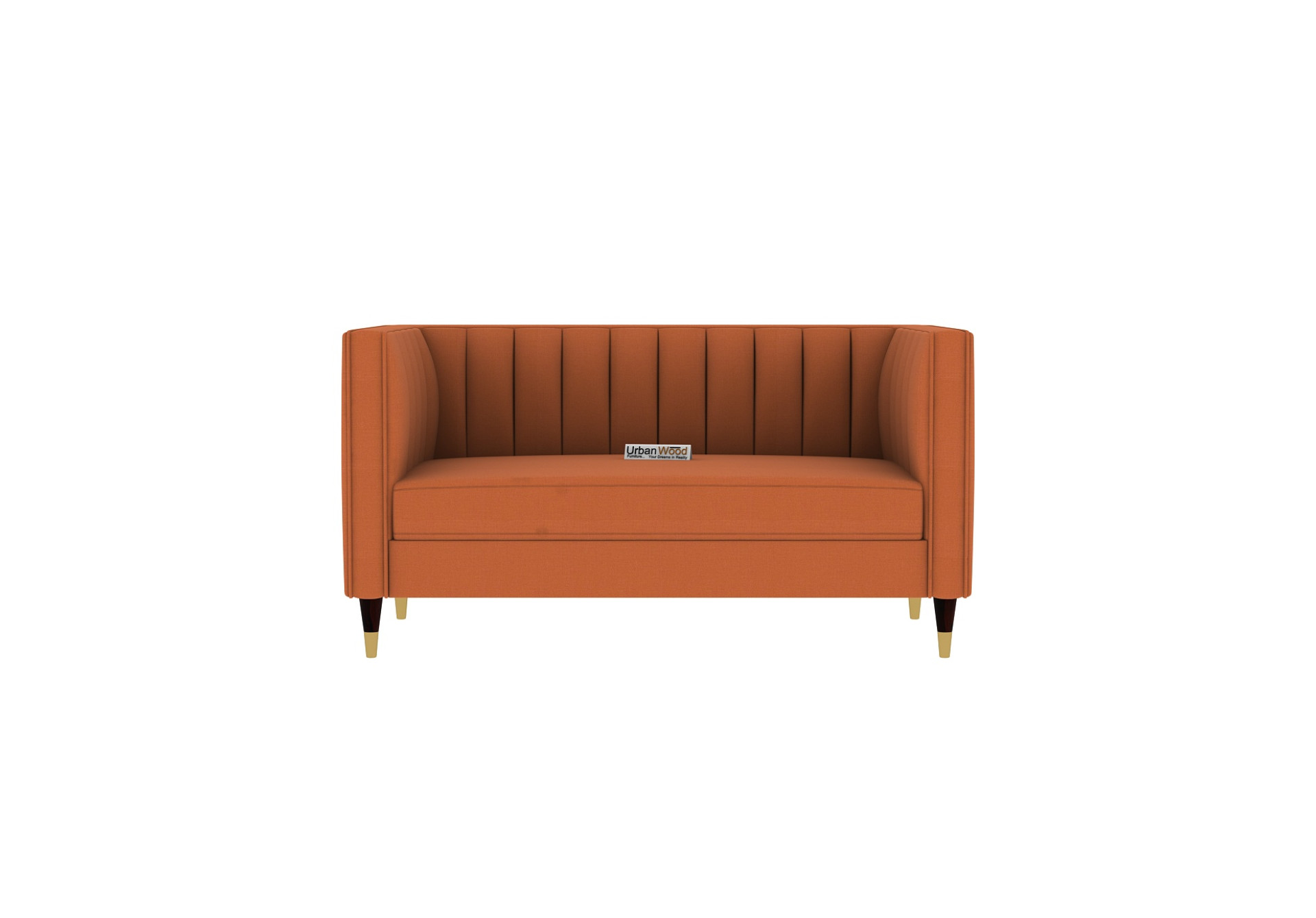 Abro 2+1+1 Seater Fabric Sofa (Cotton, Diana Orange)