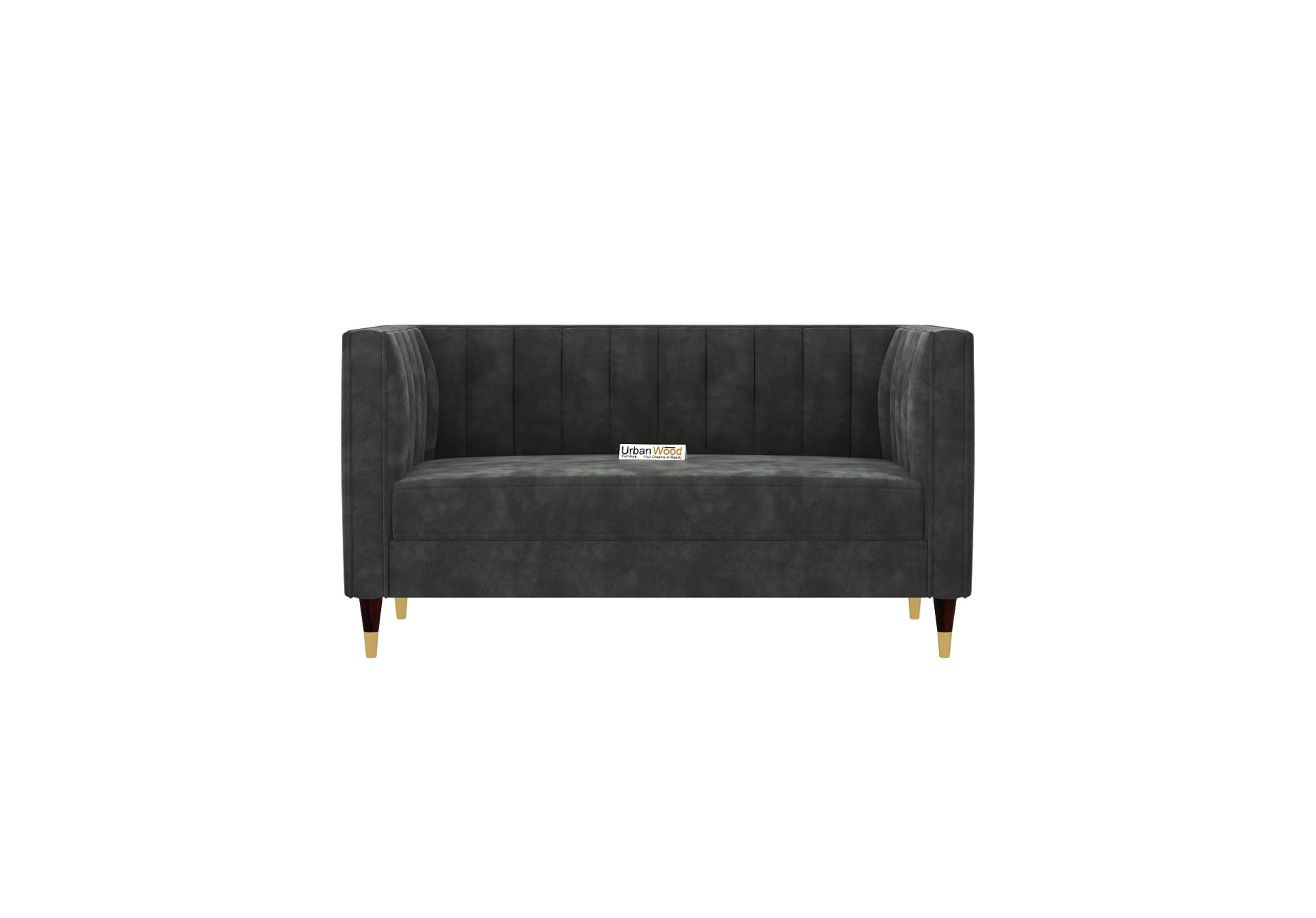 Abro 2+1+1 Seater Fabric Sofa (Velvet, Stone Grey)
