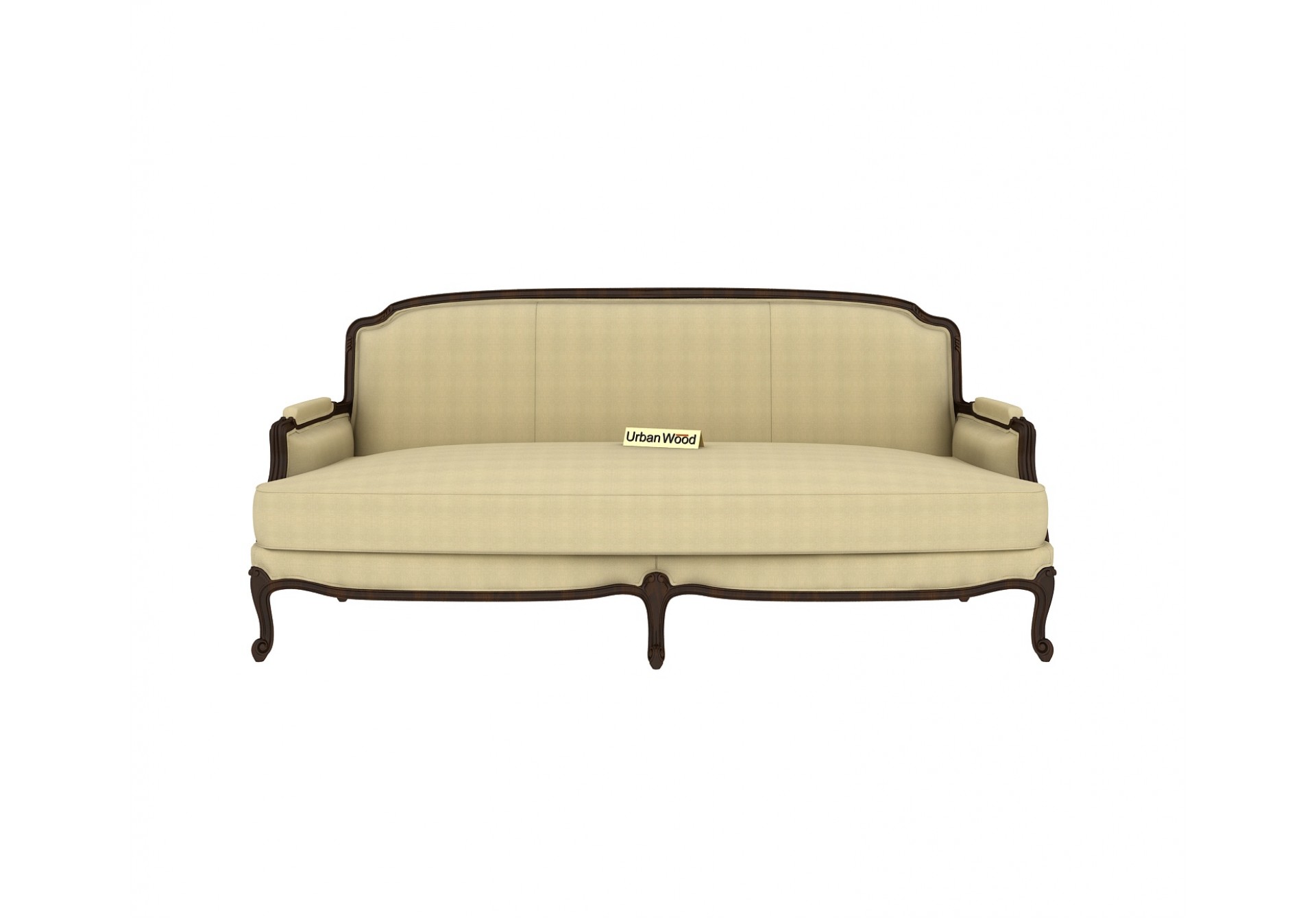 Abro 3 Seater Sofa (Cotton, Sepia cream)
