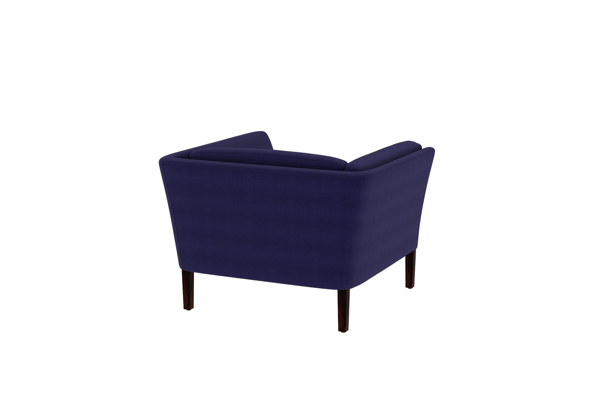 Crimson 1 Seater Fabric Sofa (Cotton, Navy Blue)